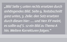 Autorenkorrekturen, Beispiel