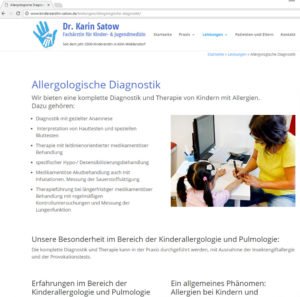 Website Praxis Dr. Satow Frontend