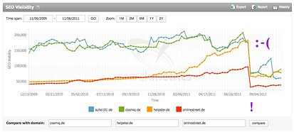 SEO Visibility nach Panda