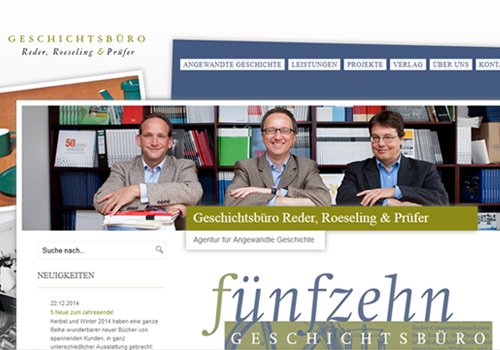 Geschichtsbüro Webdesign