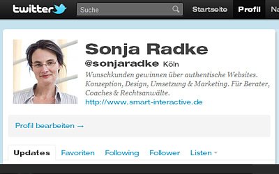 Screenshot-Ausschnitt Twitter-Account Sonja Radke