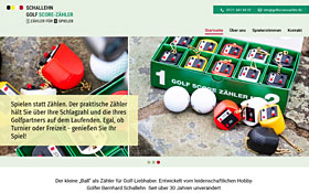 Webdesign für den Original Golf Score-Zähler der Schallehn GmbH, Vorschaubild weitere Websites