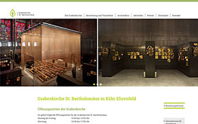 Webdesign für die Grabeskirche St. Bartholomäus, Screen weitere Referenzen