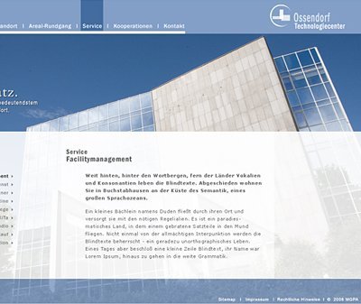 Webdesign Köln, Kundenstimme Ossendorf Technologiecenter