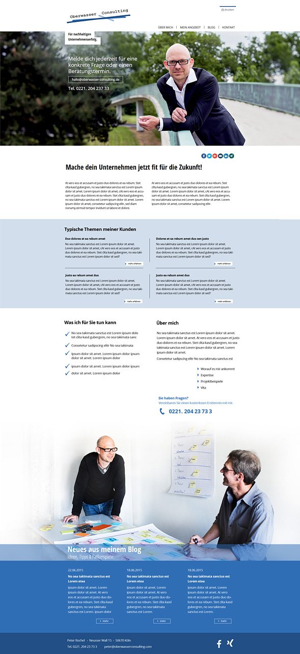 Webdesign Oberwasser Consulting Köln