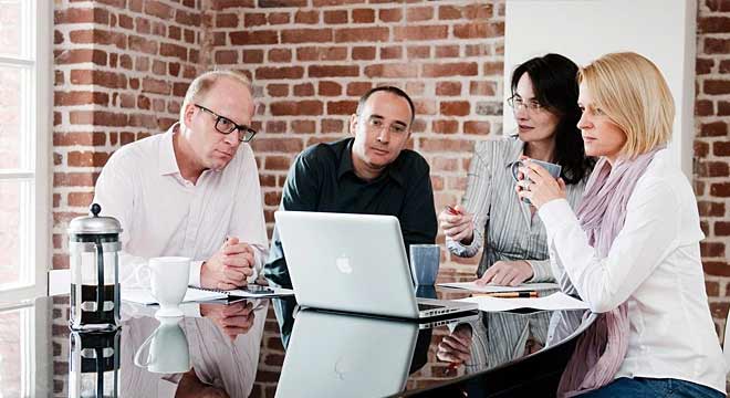 Teambesprechung bei smart interactive, Werbeagentur in Köln