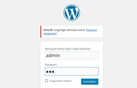 Wordpress sicherer Zugang